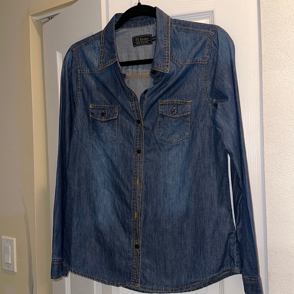 Denim blouse